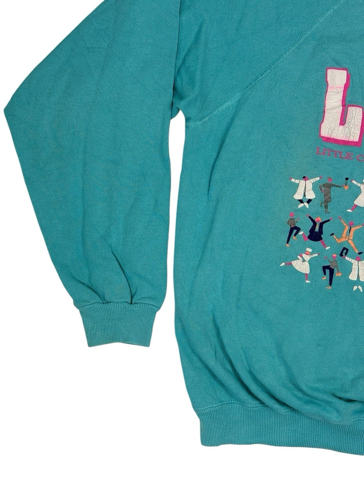 Vintage Blue Mary Hospital Printed LCMH Jumper XL