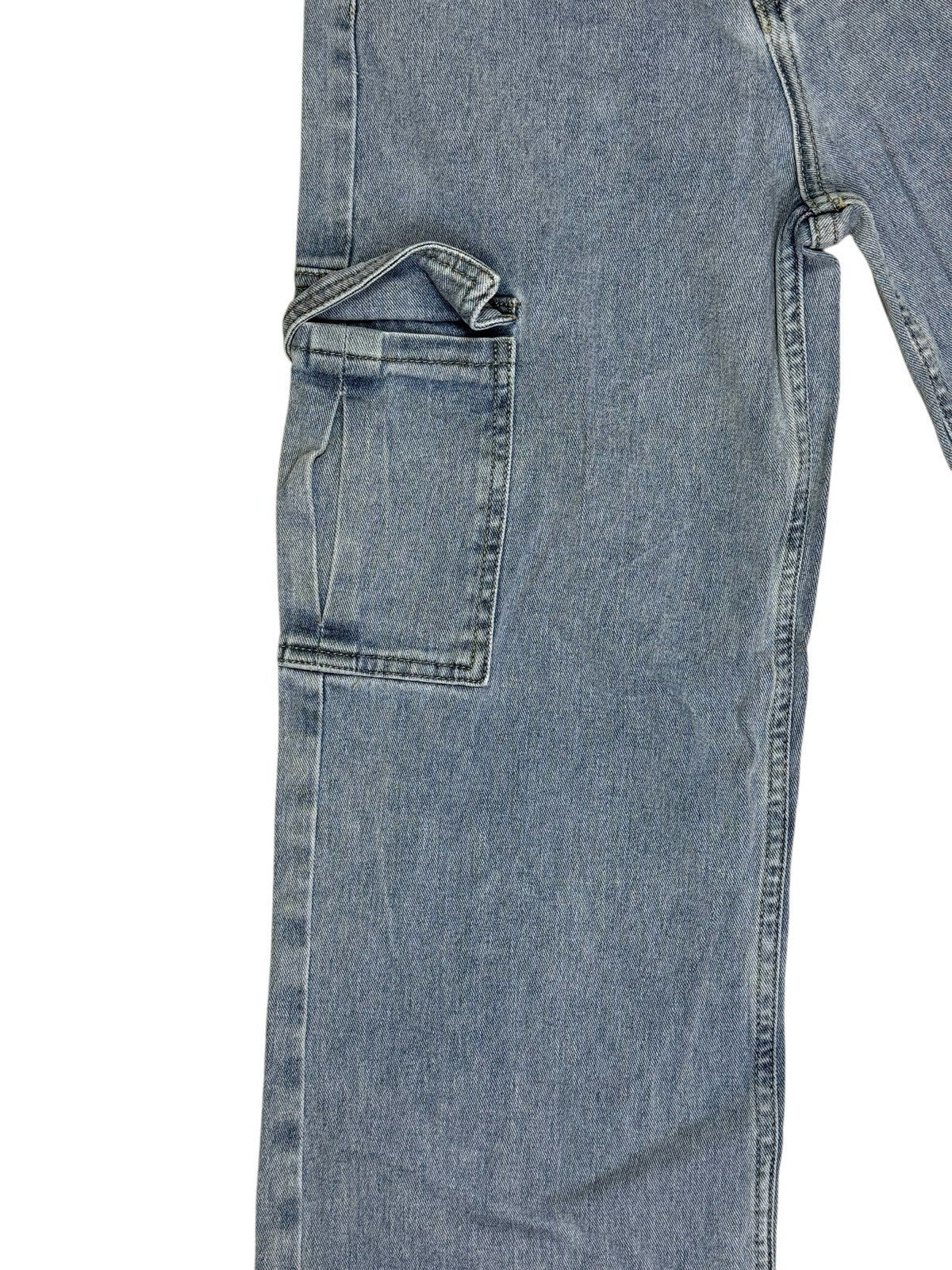 Redial Blue Loose Fit Cargo Jeans Size 8