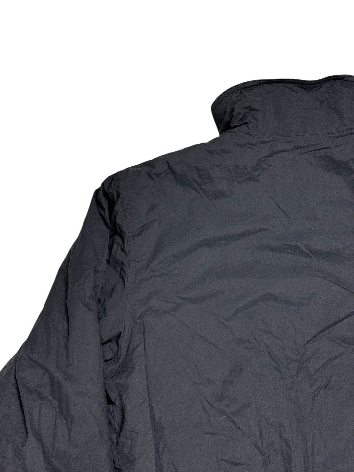 LL Bean Black Zip Fleece Lined Jacket Large
