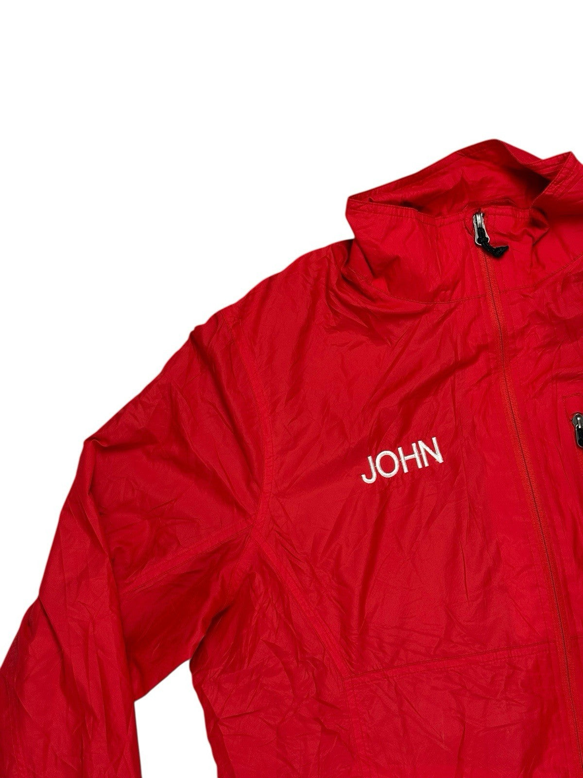 LL Bean Red Zip Jacket Large