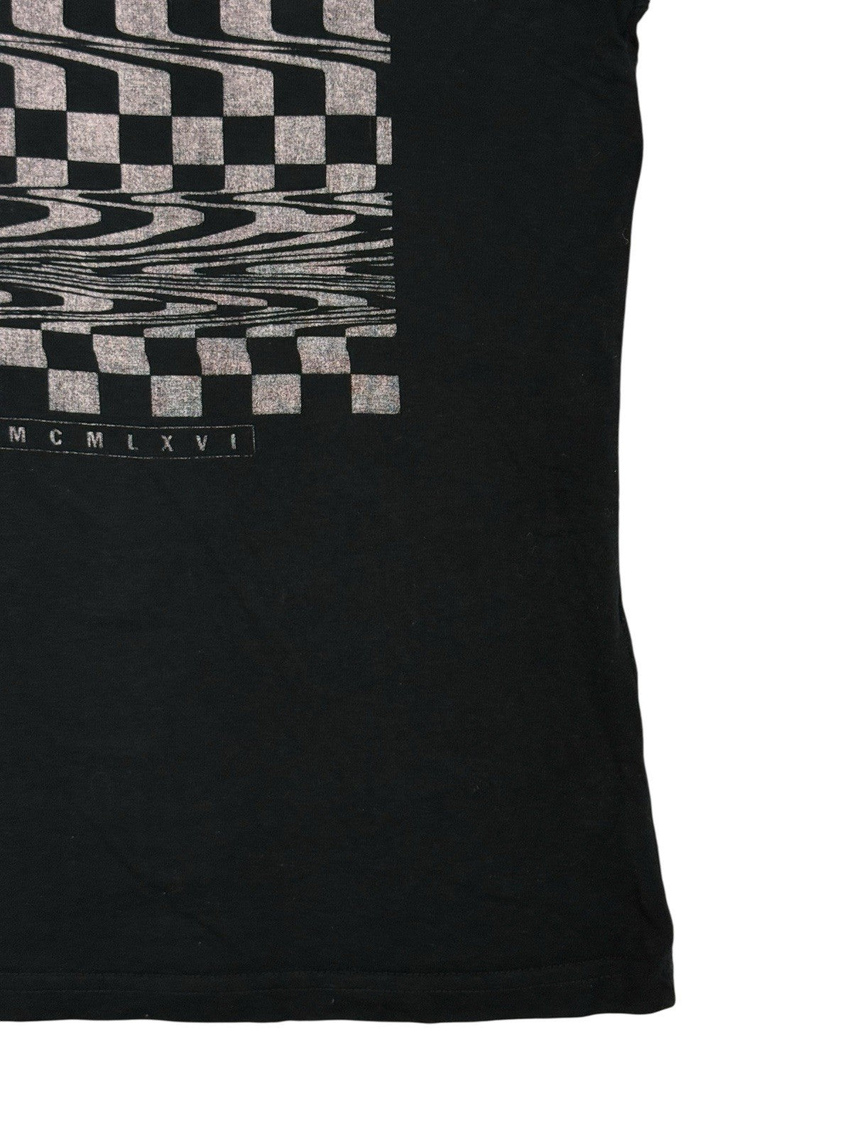 Vans Black Cotton Printed Top Small