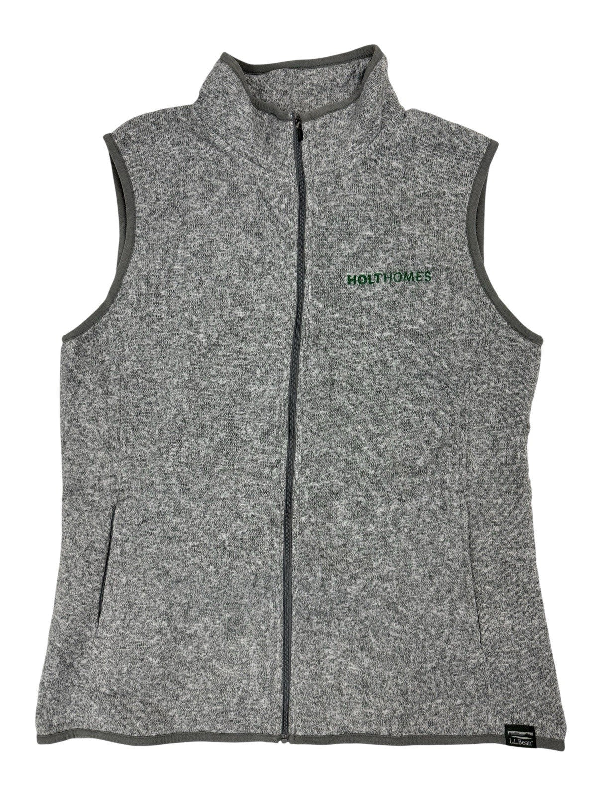 LL Bean Grey Zip Gillet Bodywarmer Medium