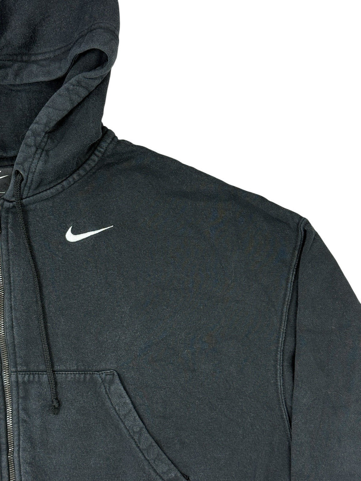 Nike Black Cropped Zip Hoodie Jacket XS