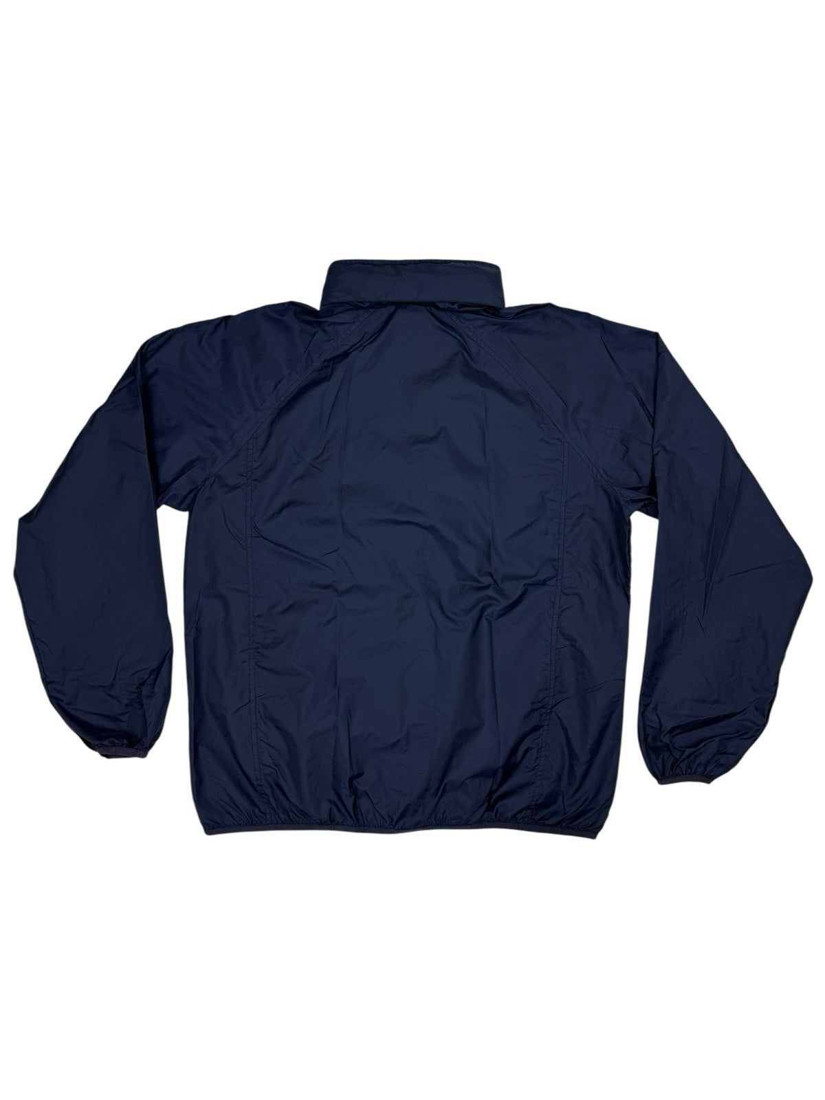 LL Bean Blue Zip Hooded Windbreaker Jacket Large