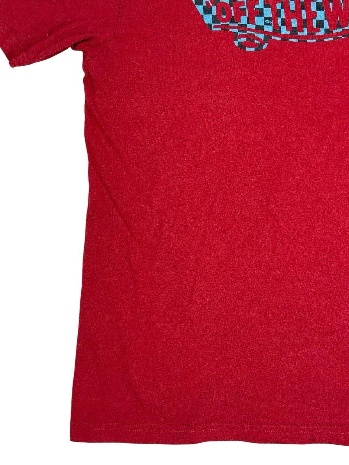 Vans Red Off The Wall Printed Top Boys XL