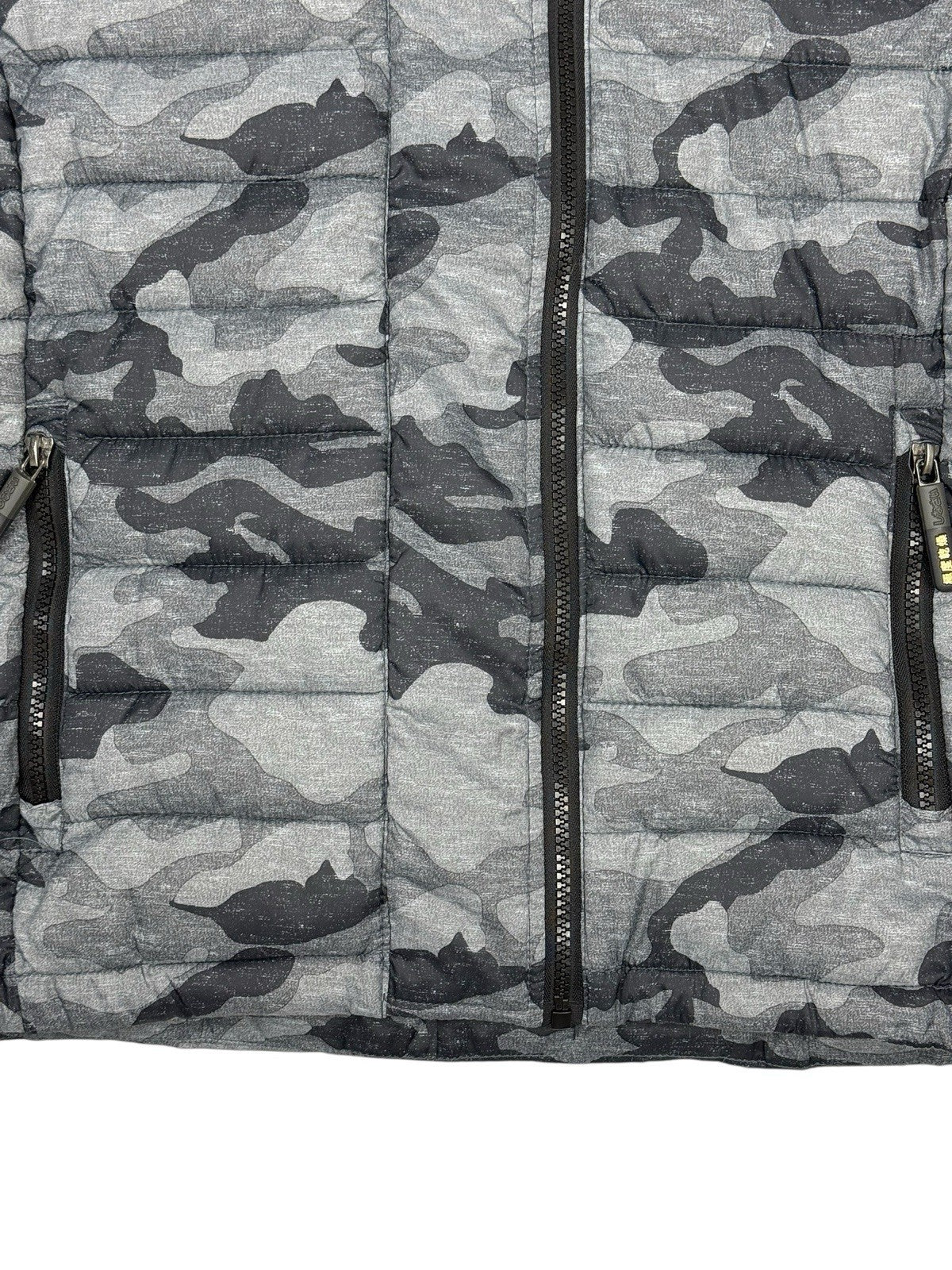 Superdry Grey Camo Fuji Puffer Jacket Medium