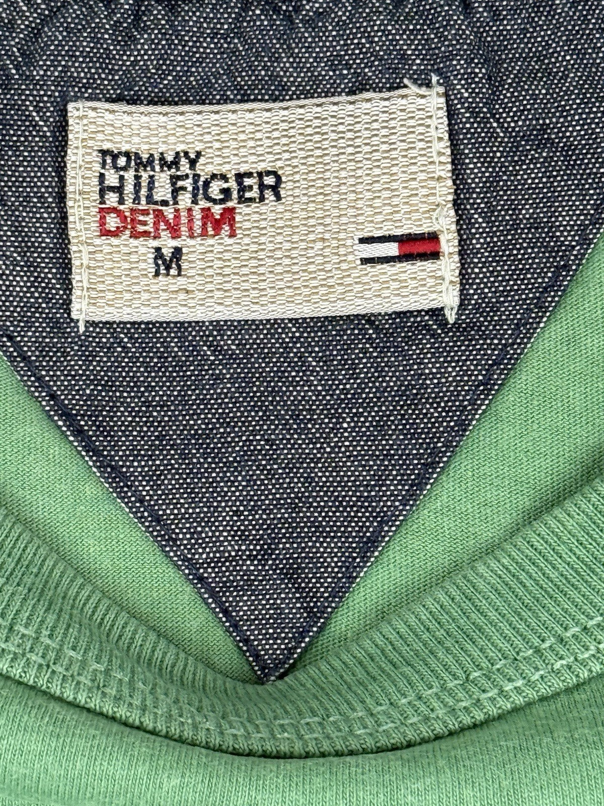 Tommy Hilfiger Retro Green Top Medium