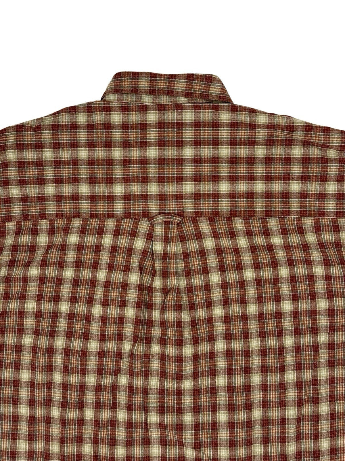 Columbia Red Check Cotton Collared Shirt 2XL