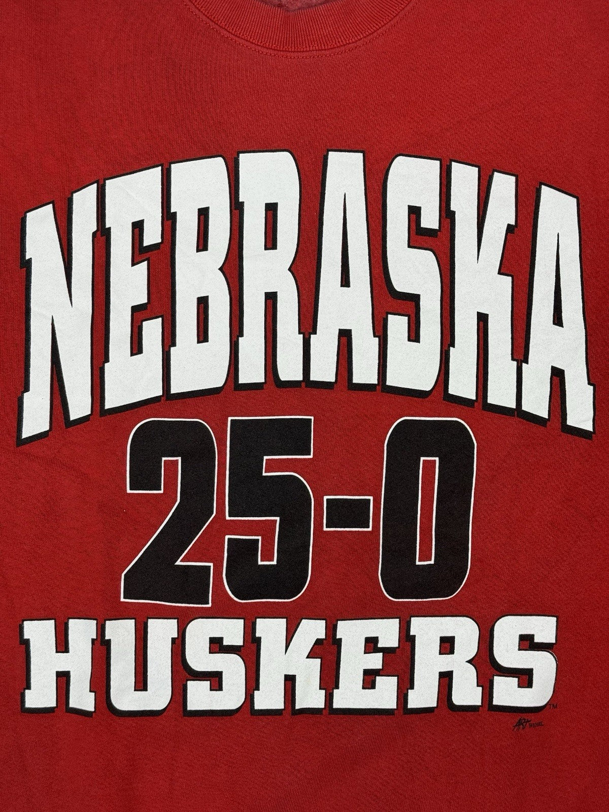 Nebraska Huskers Red Fruit of the Loom Retro Jumper XL