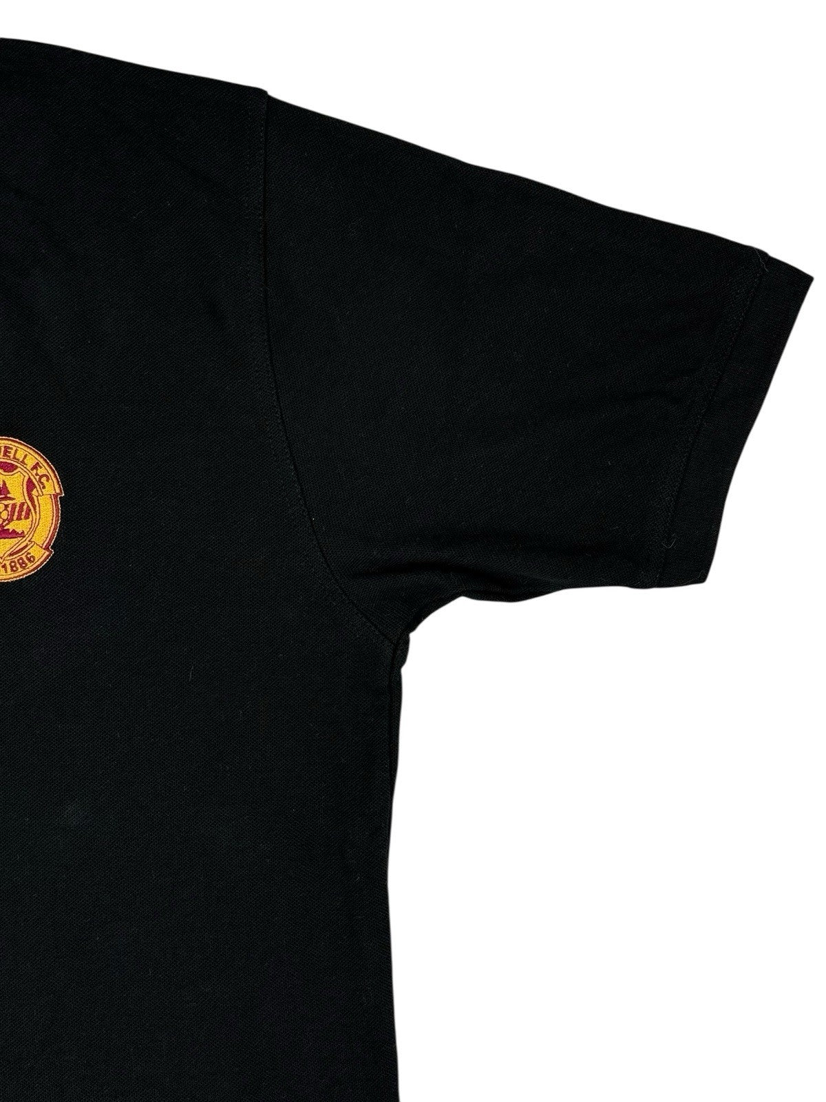 Glenmuir Black Cotton Motherwell FC Polo Top Medium