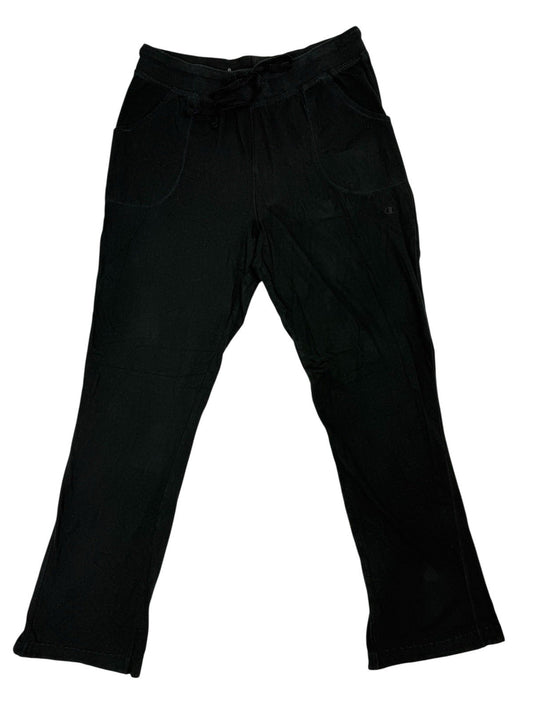 Champion Black Cotton Blend Tracksuit Bottoms Large