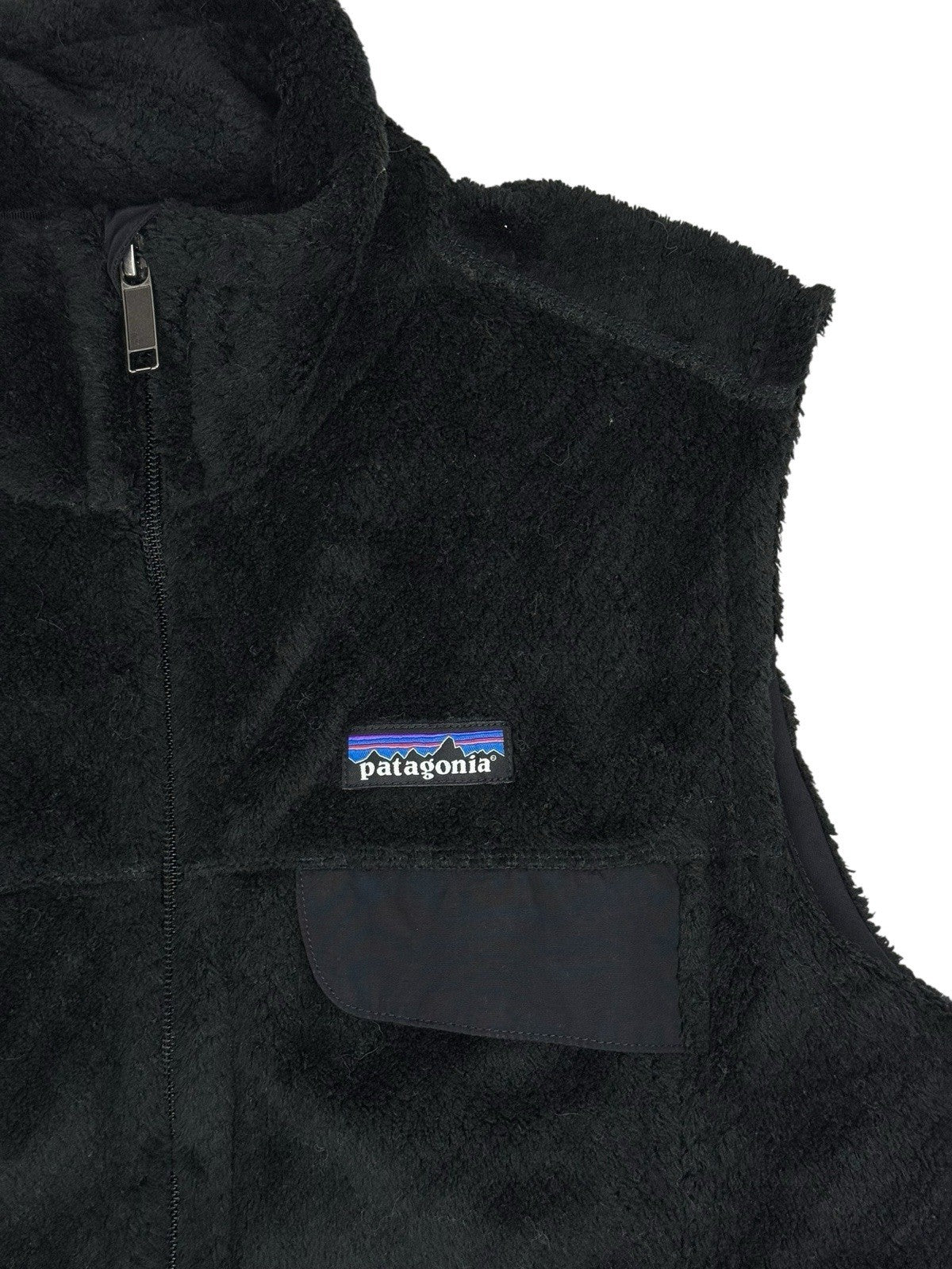 Patagonia Black Micro Pile Retool Fleece Gillet Bodywarmer Medium