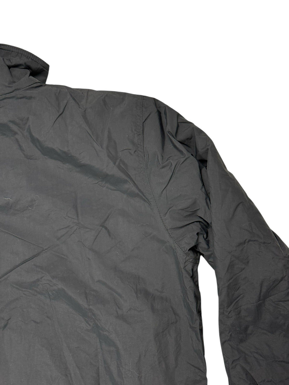 LL Bean Black Zip Fleece Lined Jacket Large