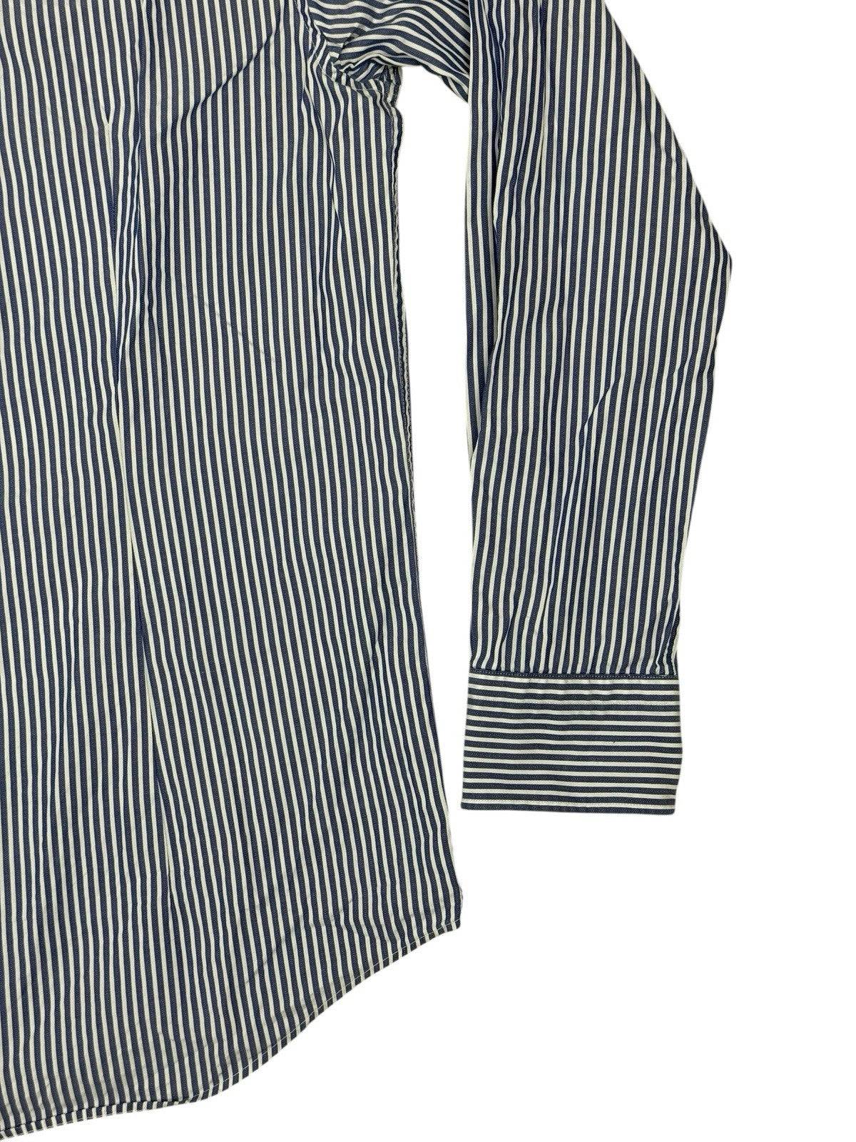 Tommy Hilfiger Blue Striped Shirt 16 Collar