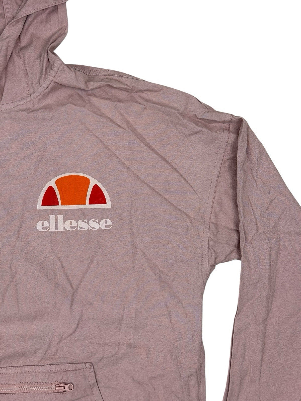 Ellesse Pink Half Zip Printed Poncho Hoodie Size 8