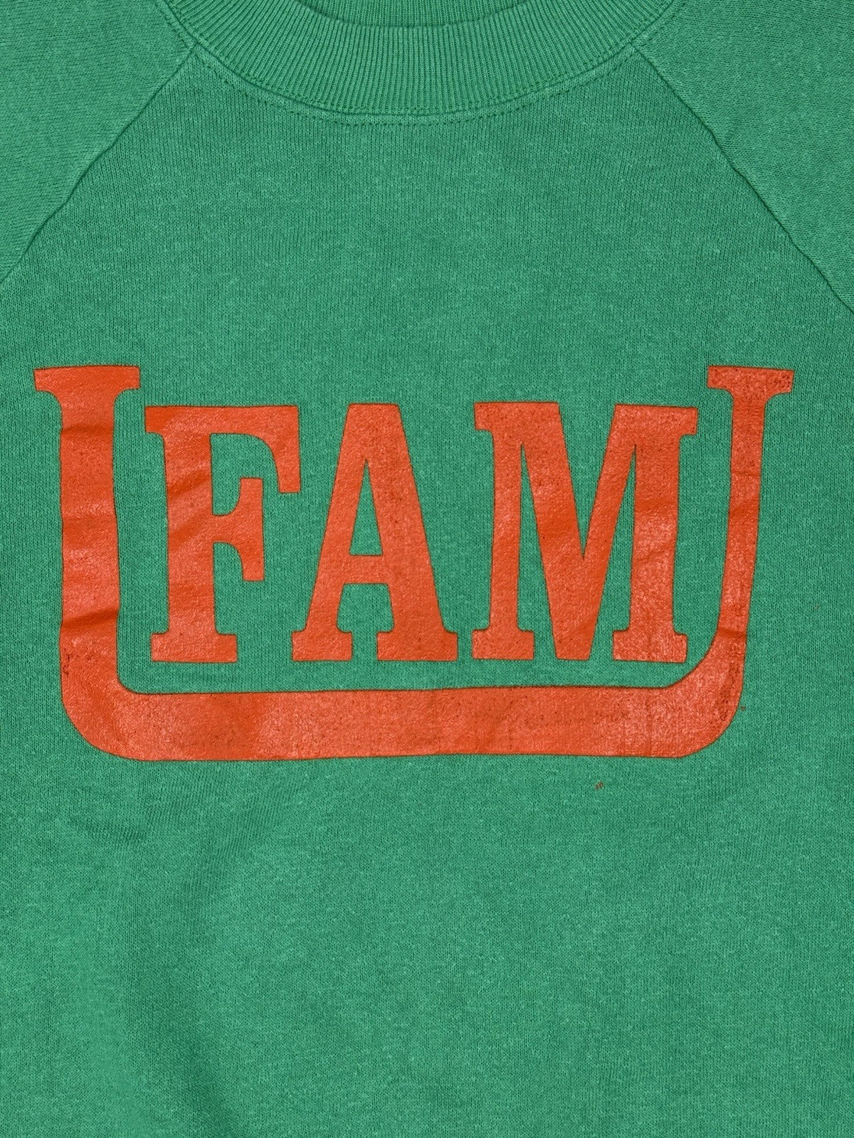 Retro Green Florida A and M University USA College Jumper Medium