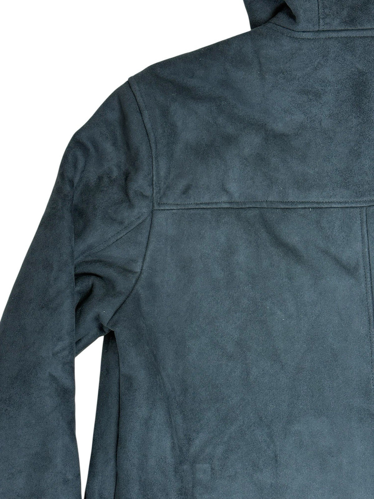 Ben Sherman Blue Lined Suede Coat Large