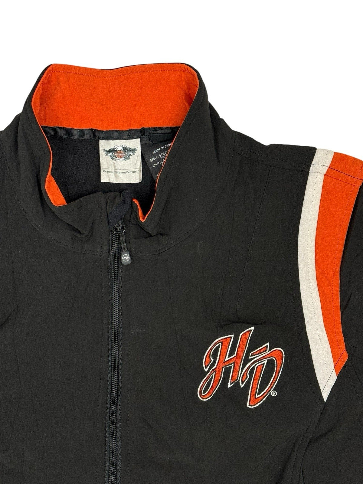 Harley Davidson Black Softshell Zip Jacket XL