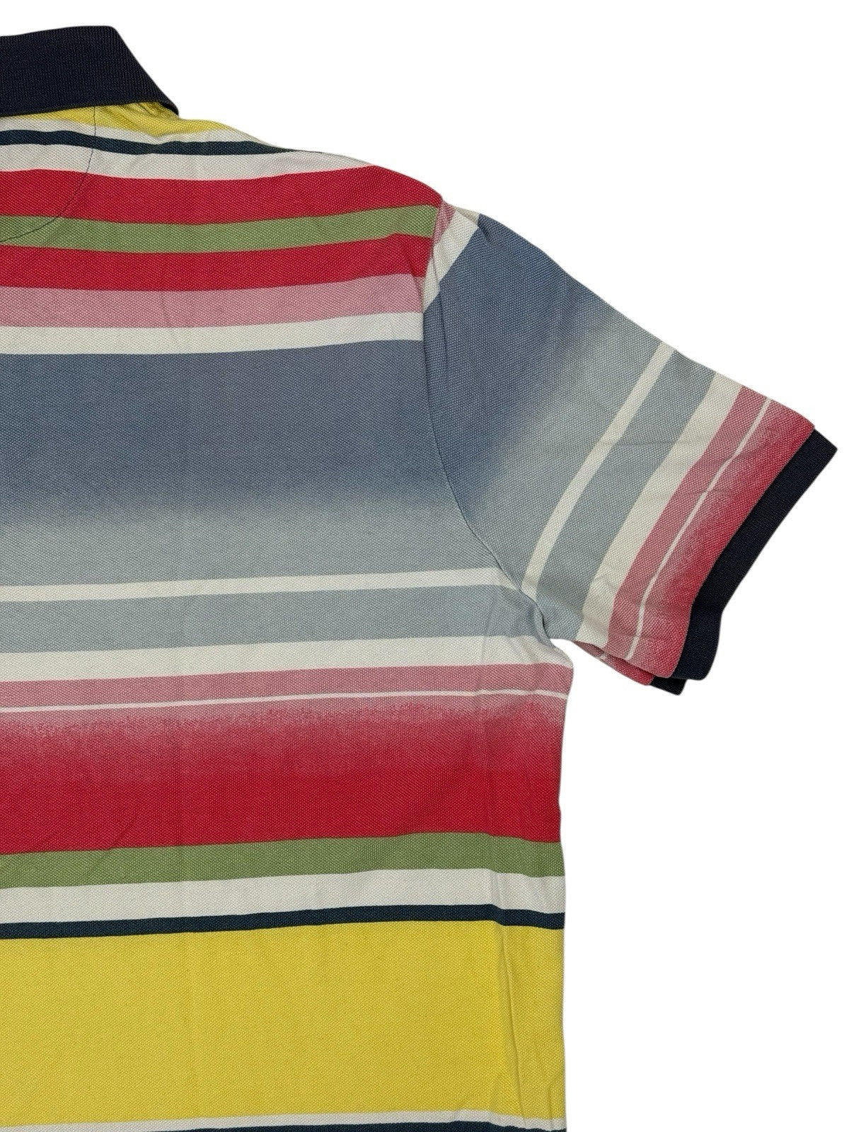 Polo Ralph Lauren Multicoloured Striped Classic Fit Polo Top Size Large