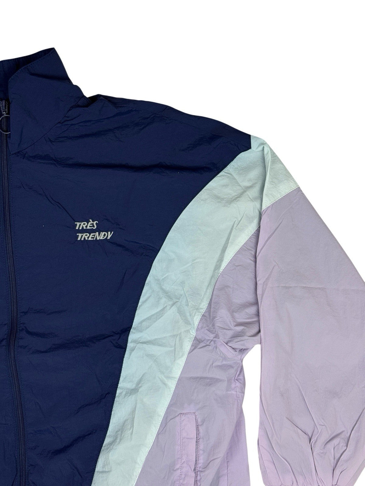 Pull and Bear Blue Zip Track Jacket Medium