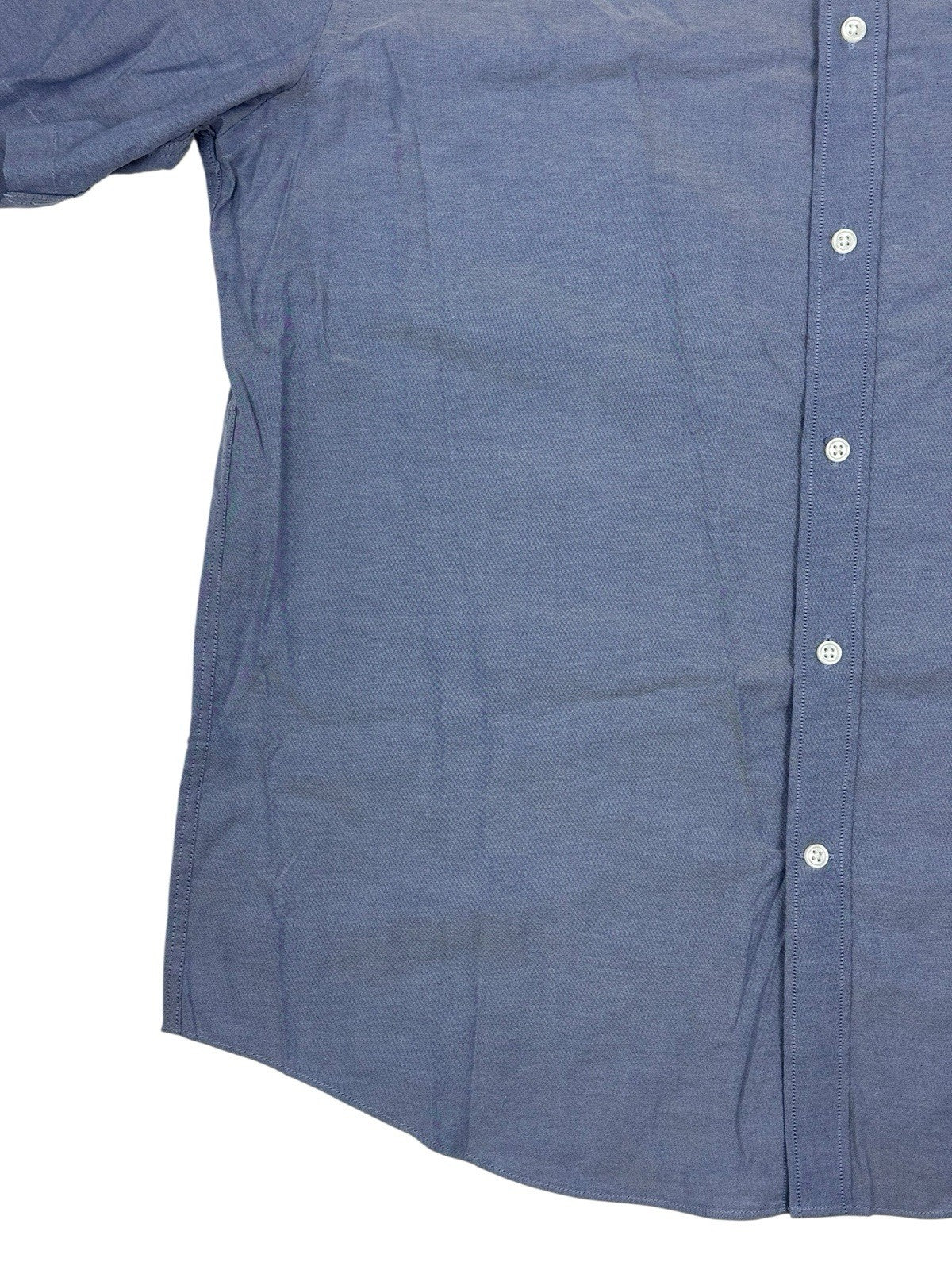 Tommy Hilfiger Blue Regular Fit Short Sleeve Collared Shirt Large