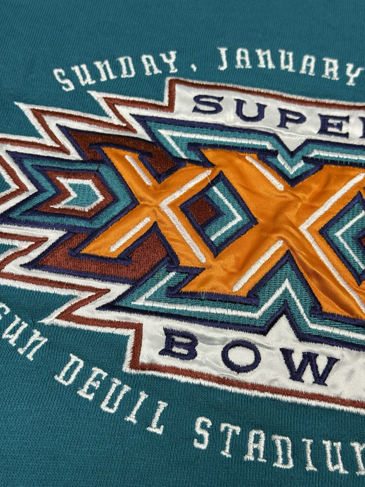 Superbowl 30 Vintage Blue Starter Jumper XL