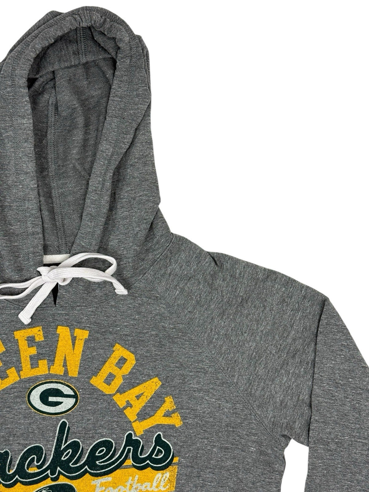 NFL Grey Green Bay Packers Distressed Print Hoodie XL