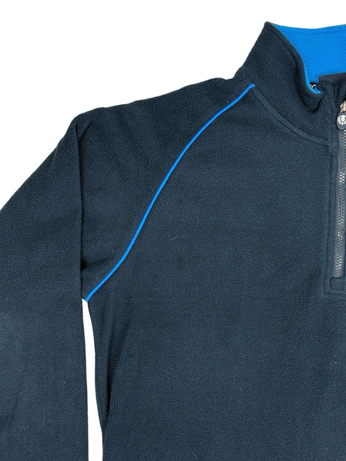 Scotland Classics Blue 1/4 Zip Fleece Jumper Large