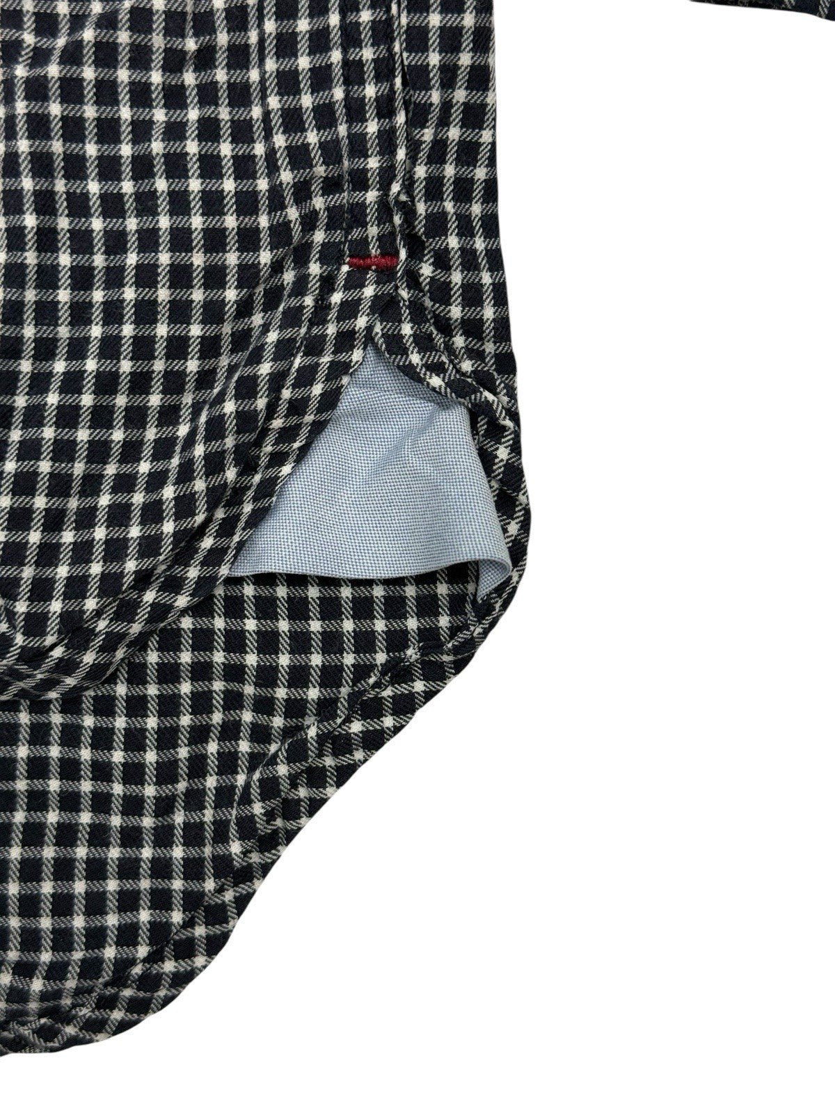 Tommy Hilfiger Black Check Collared Shirt 2XL