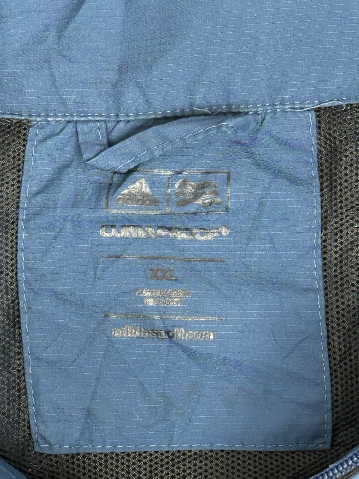 Adidas Blue Climaproof Dallas Athletic Club Zip Jacket 2XL
