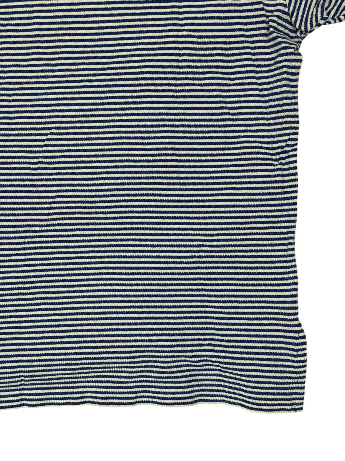 Polo Ralph Lauren Blue White Striped Polo Top Large