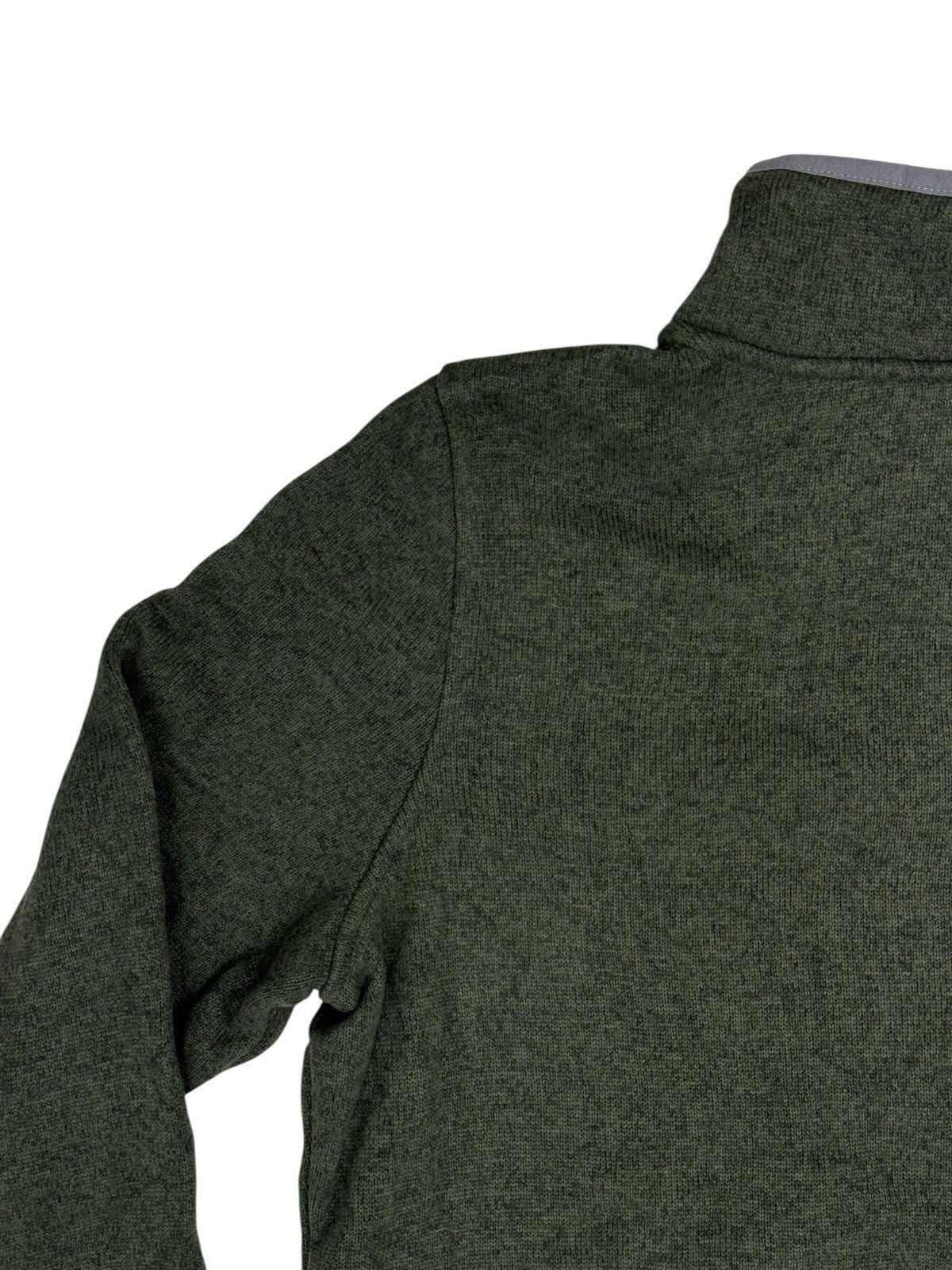 LL Bean Green Fleece Snap Jumper Medium
