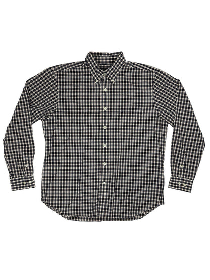 Nautica Retro Multicoloured Plaid Cotton Collared Shirt XL