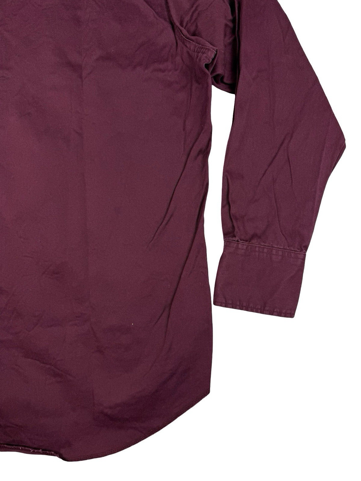Wrangler Maroon Western Cowboy Pearl Snap Shirt Large