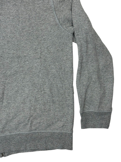 Nautica Grey Zip Through Embroidered Hoodie Jacket Large