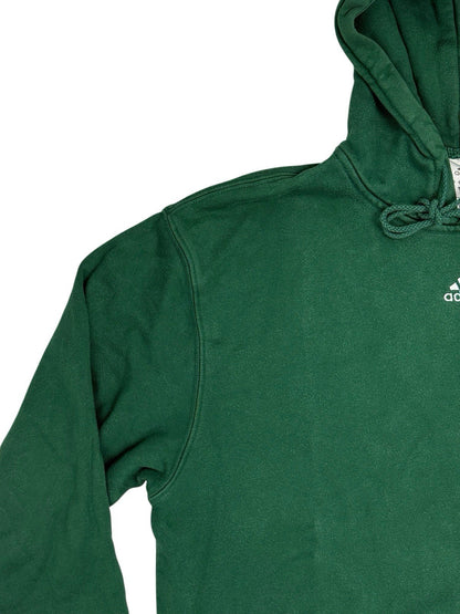 Adidas Green Embroidered Football Hoodie Small