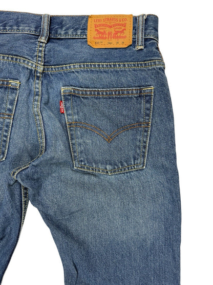 Levi's 511 Slim Fit Blue Denim Jeans Women's 16 REG 28W 28L