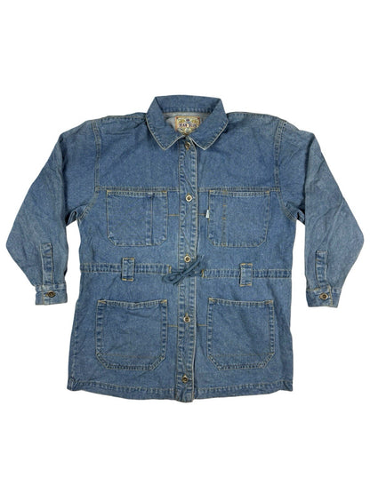 Jean Blue Vintage Blue Denim Work Jacket Small