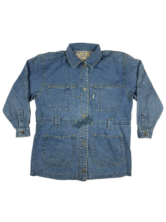 Jean Blue Vintage Blue Denim Work Jacket Small
