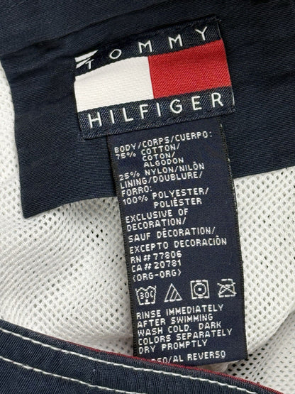 Tommy Hilfiger Retro Y2K Blue Lined Swim Trunk Shorts Large