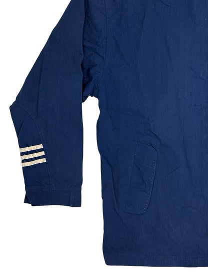 Adidas Vintage Blue Zip Lined Jacket Large