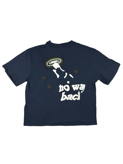 Broken Planet Blue Trapped In Time Graphic Top Medium