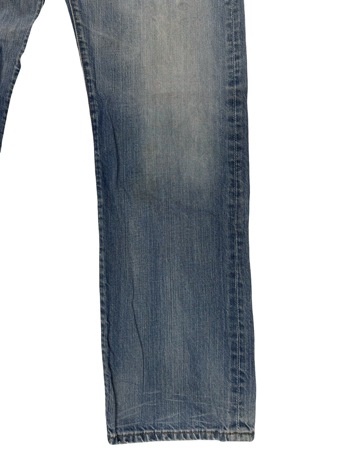 Levi's 501 Original Blue Straight Leg Button Fly Denim Jeans 36W 32L
