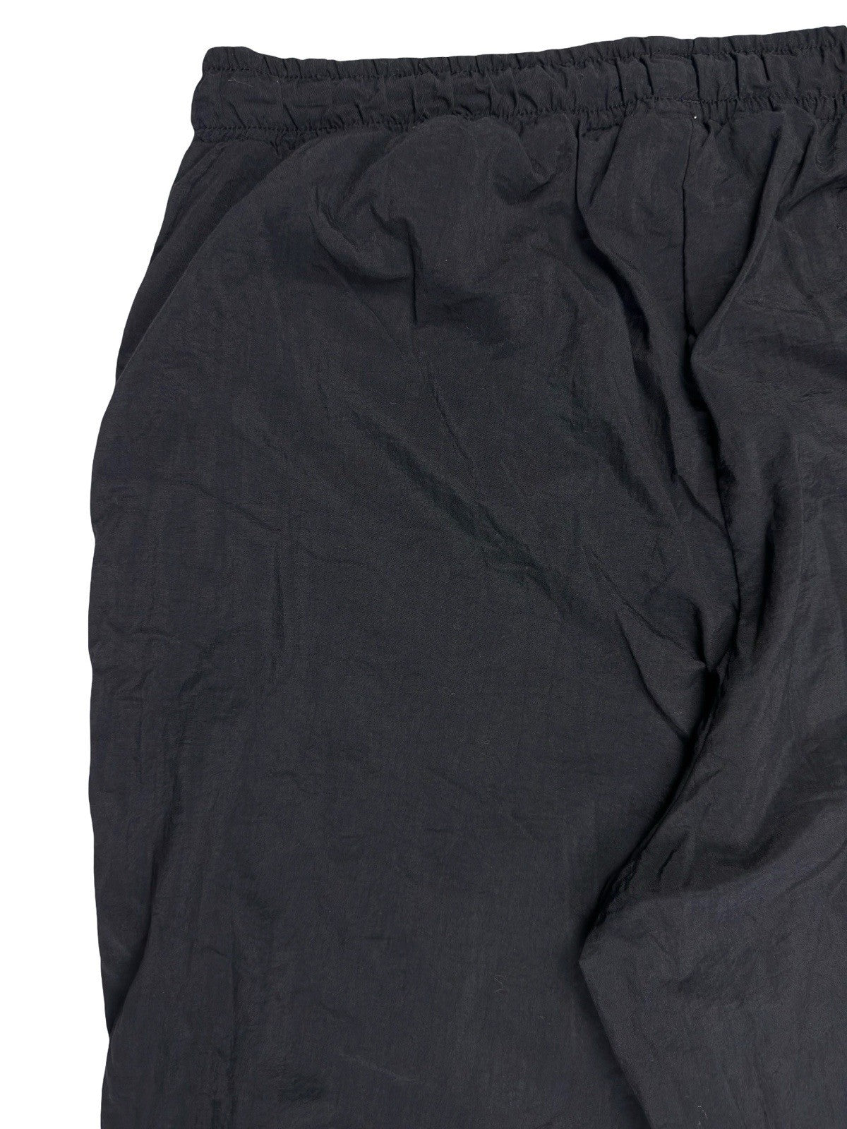 Fila Retro Black Lined Nylon Tracksuit Bottom Trousers XL