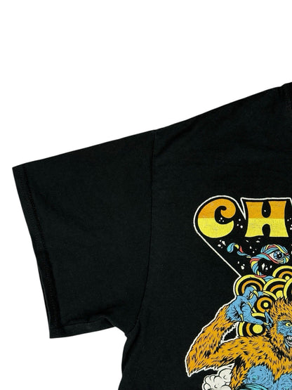 Chinese Laundry Black Bag of Bones Cotton Printed Top Medium