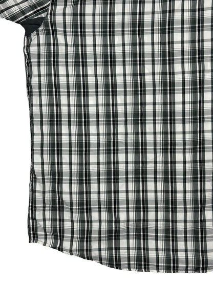 Wrangler Outdoor Grey Plaid Button Up Top XL