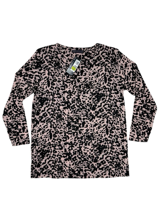 BNWT M&S Pink Leopard Print Long Sleeve Polyester Top