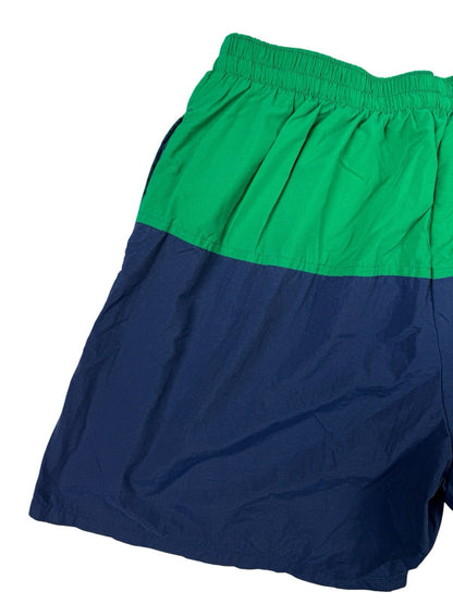 Lacoste Blue Retro Lined Nylon Sport Shorts Large