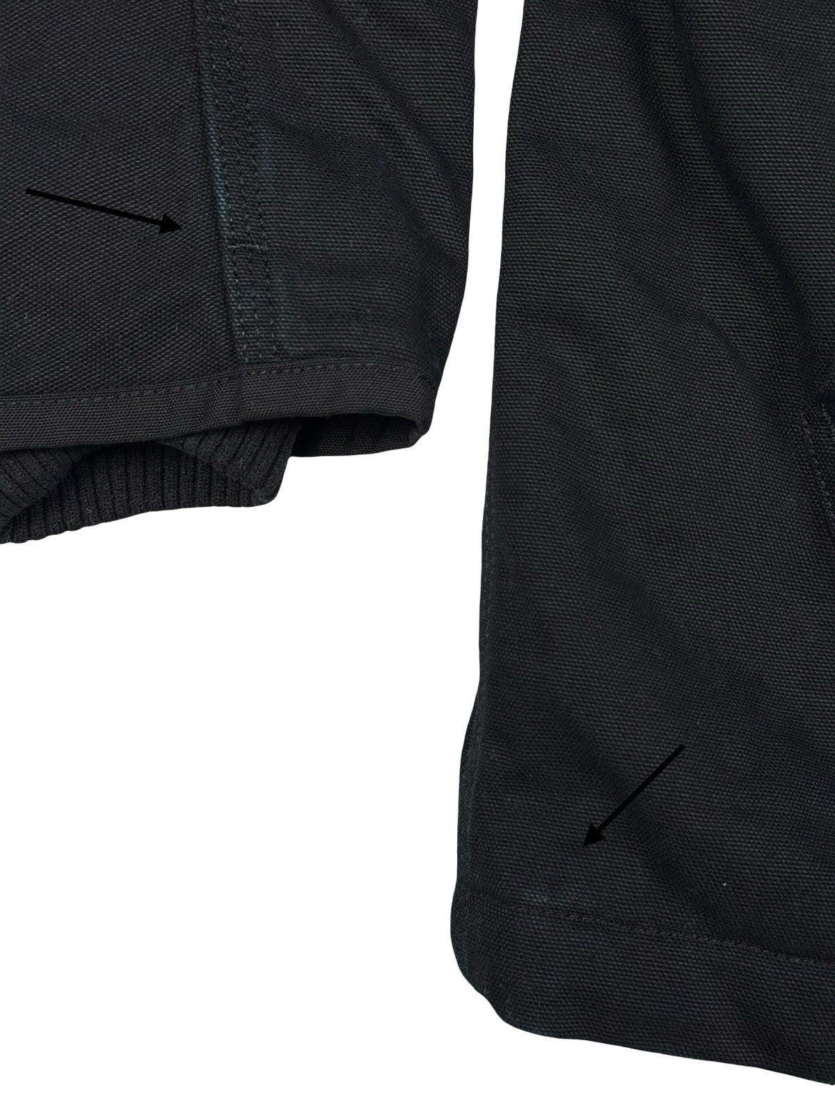 Carhartt Black Sherpa Lined Loose Fit Jacket Large