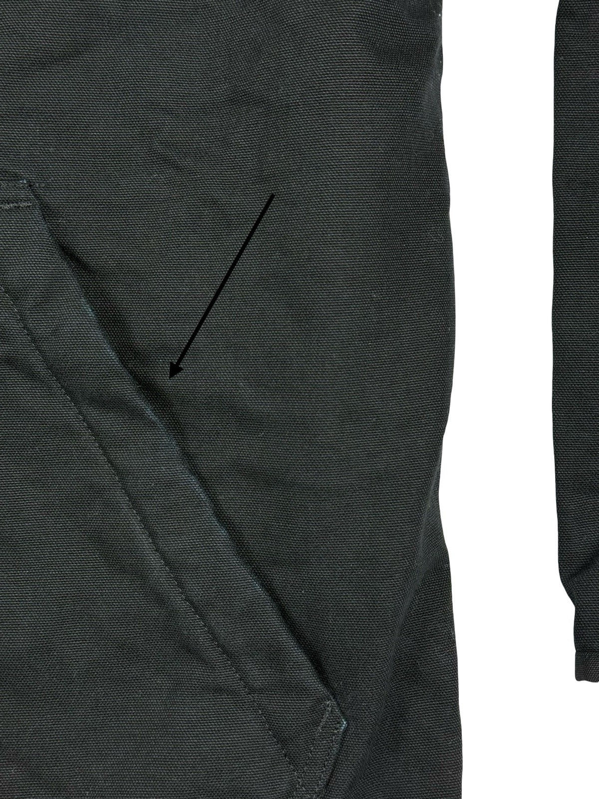 Carhartt Black Sherpa Lined Loose Fit Jacket Large